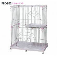 日本IRIS 雙層貓籠(PEC-902) - 桃紅色